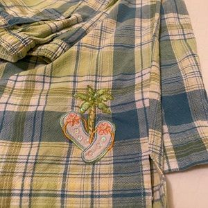 DONATED Jane Ashley cotton elastic drawstring waist capris